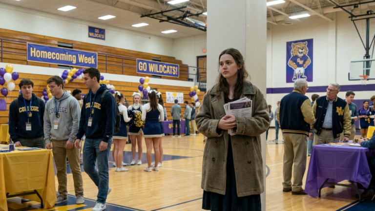 The Wealthy Elite Student Poured Black Dye Over The Poor Girl’s Vintage Coat In The Crowded Gymnasium… But When The Quiet Old Janitor Saw The Initials On The Collar, He Locked The Doors And Picked Up A Satellite Phone.