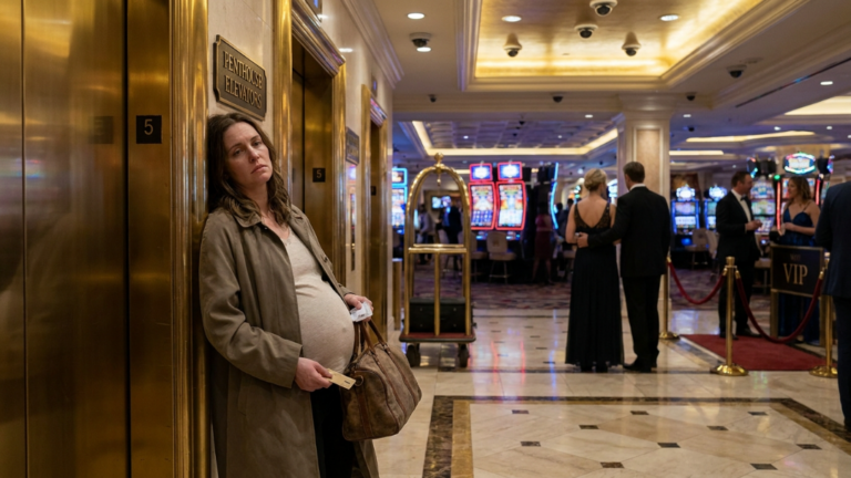 An Arrogant Casino Host Yanked A Tired Pregnant Woman Away From The Penthouse Elevator Because She Looked Too Poor… But When The Head Of Security Saw The Black Keycard In Her Hand, He Ordered Every Single Door In The Tower Locked.