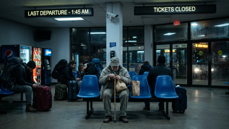 A Wealthy Son Tore Up His Elderly Father’s Bus Ticket And Left Him Stranded In Front Of A Crowded Station… But When The Old Man’s Wooden Cane Split Open On The Floor, The Station Manager Ordered Every Door Locked.