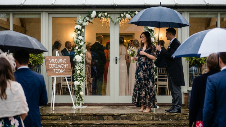 A Cruel Billionaire Bride Forced Her Pregnant Maid Of Honor To Stand Outside In The Freezing Rain Because Her Dress Looked Secondhand… But When The Old Wedding Photographer Saw The Locket Around Her Neck, He Dropped His Camera And Shouted For The Doors To Be Locked.